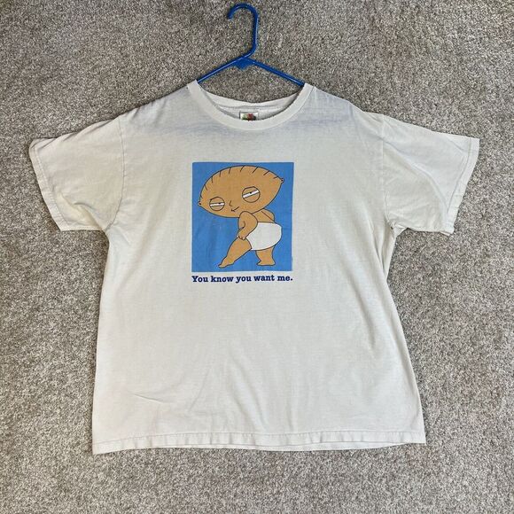 Vintage Family Guy‎ T-Shirt Adult L Stewie You Know You Want Me Funny Humor - Picture 1 of 9